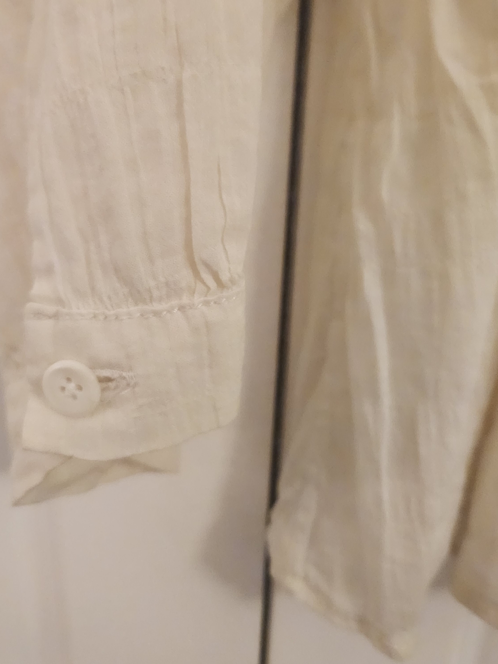 We The Free Ivory Button-Front Peasant Top - Picture 4 of 5